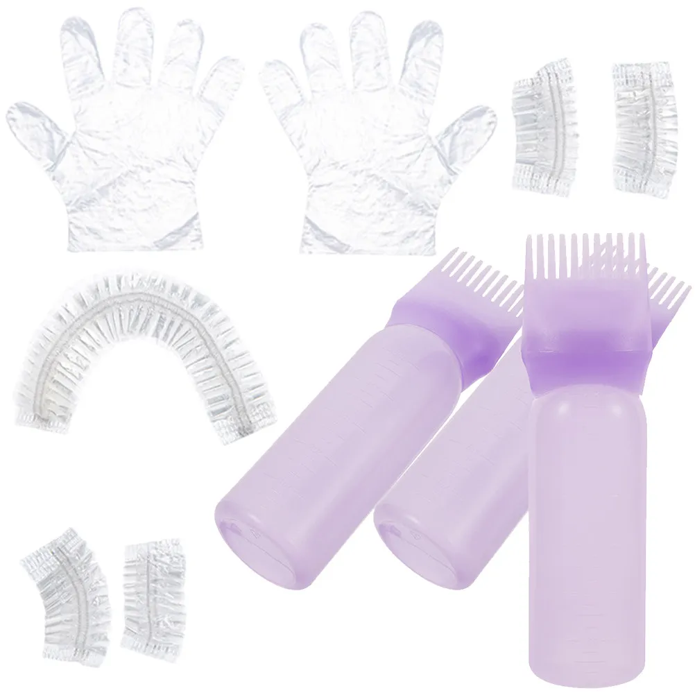 

Набор для осветления темных волос с гибким аппликатором для масла и расческой для корней, полный комплект инструментов для окрашивания для домашнего и салонного использования