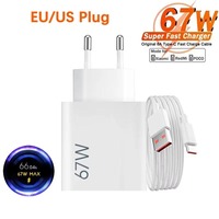67W Fast Charger USB For Xiaomi 15 14 13 12 11 10 Ultra Redmi Note 12T 13 Pro Turbo Quick Charge Type C USB Charge Cable