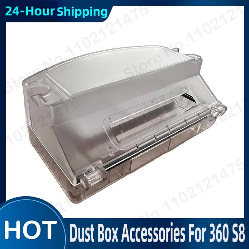 Dust Box Parts For 360 S8 Sweeping Robot Vacuum Cleaner Collection Dust Bin Box With Filter Replacement Accessories