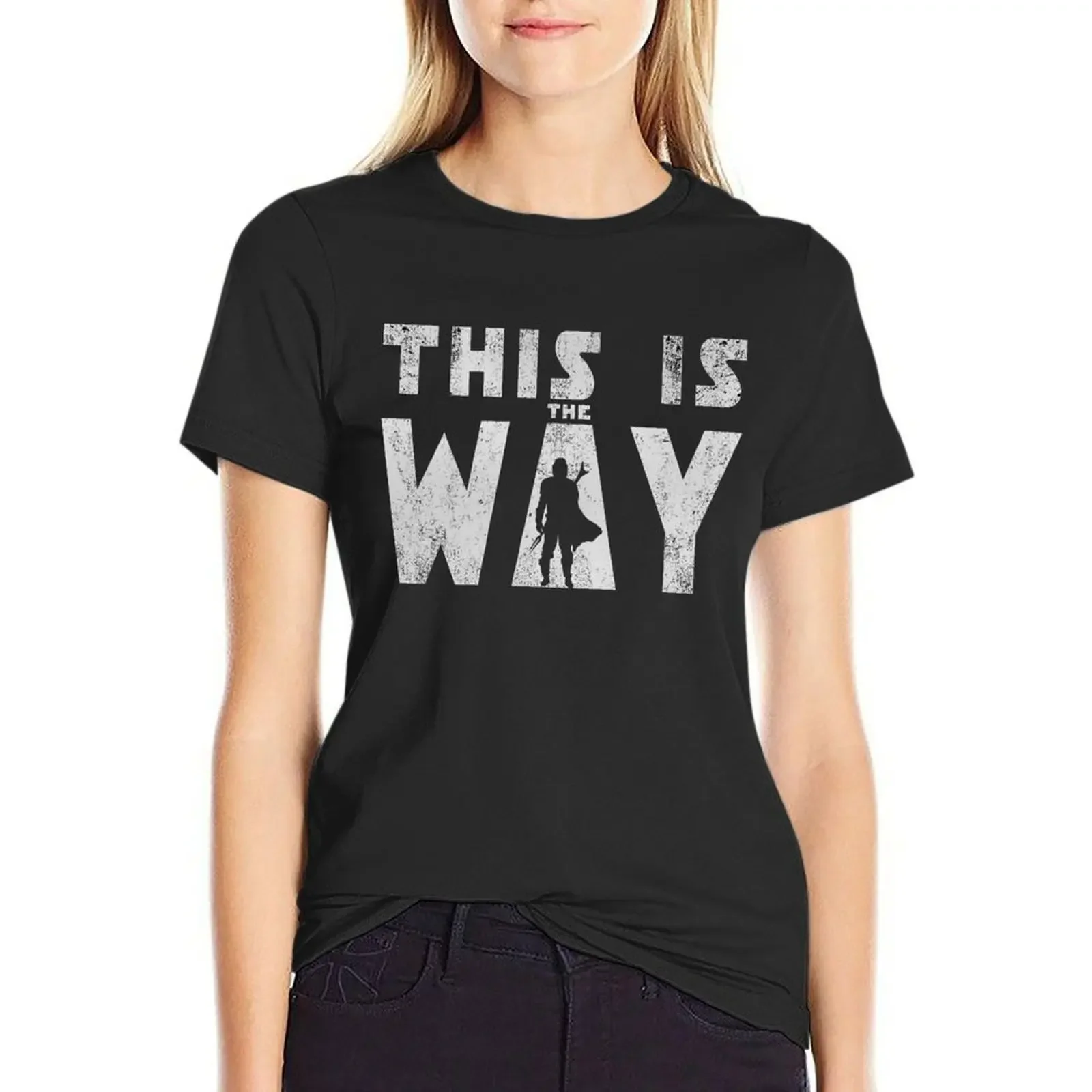 

This Is The Way Mando Retro Grey Gift Idea T-Shirt korean fashion cute tops funny tops Women's summer blouses 2025