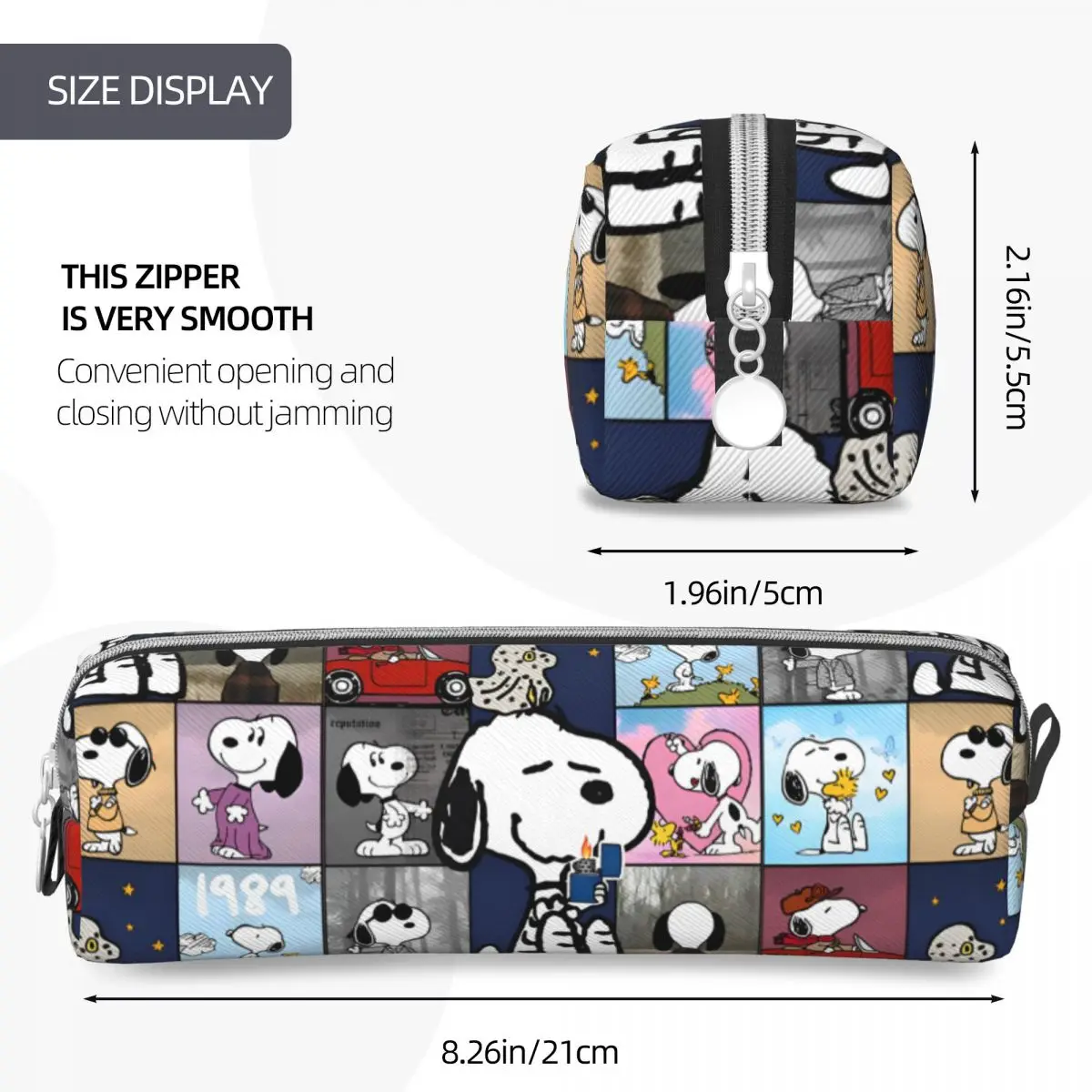 New Snoopy Cartoon Pencil Cases Peanuts Comic Lover Pencilcases Pen per studenti borse di grande capacità materiale scolastico cancelleria