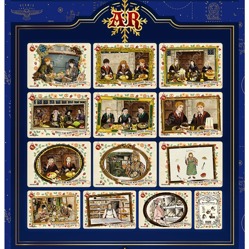 بطاقات مجموعة KAYOU Harry Potter الأصلية عالية الجودة لشخصية الفيلم الشعبي مميزة حصرية نادرة محدودة بطاقة هدية عيد الميلاد