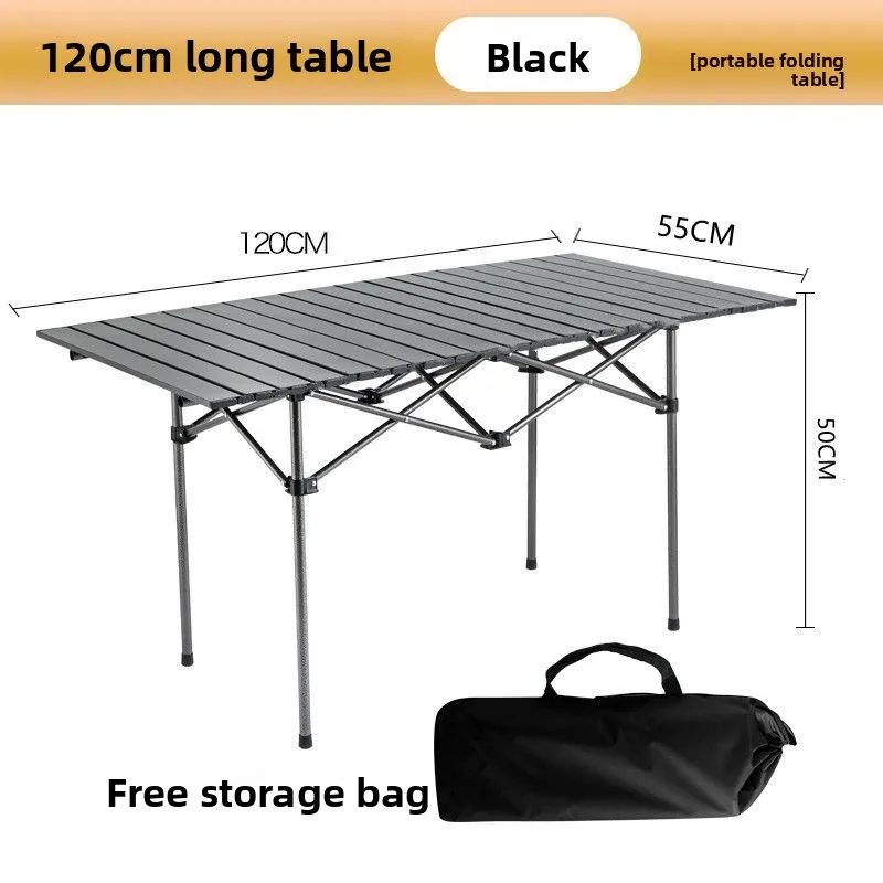 Mesa de Camping Plegable para Exteriores, Ultraligera, para Picnic, Parrilla, Puesto de Mercado, Fácil de Transportar, Mesa Plegable, Mesa Plegable Portátil