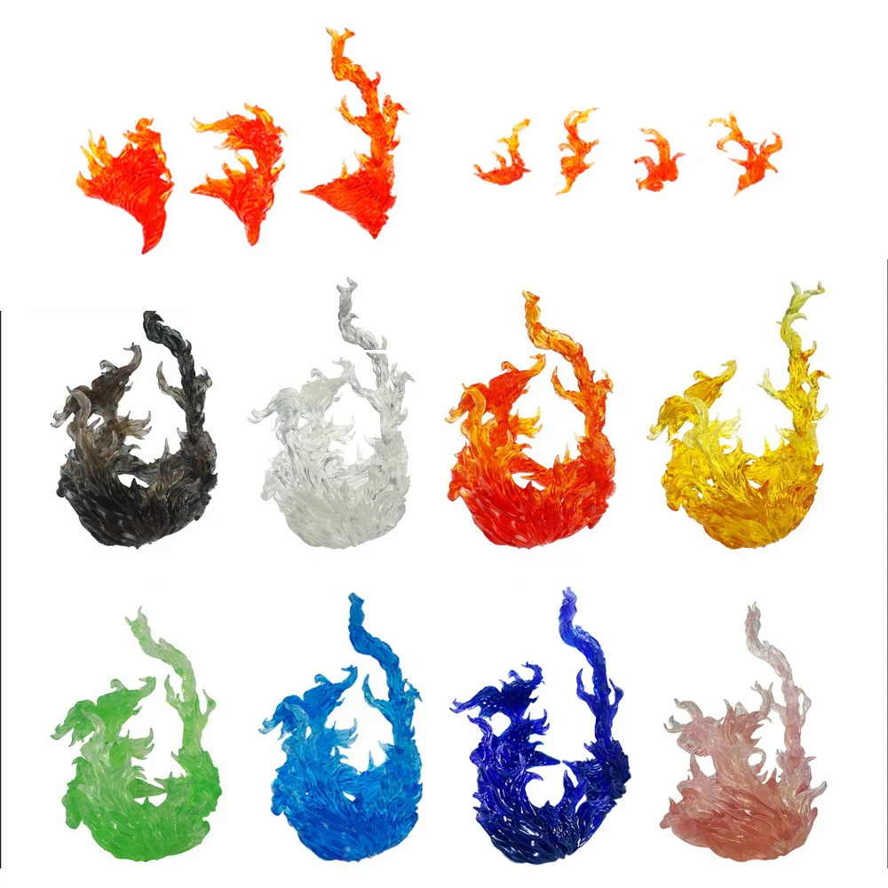 Soul Effect Impact Fire Special Effects Kit Flame Model Plastic Action Figure Display HG/RG SD Rabot/animation Stage Act Suit