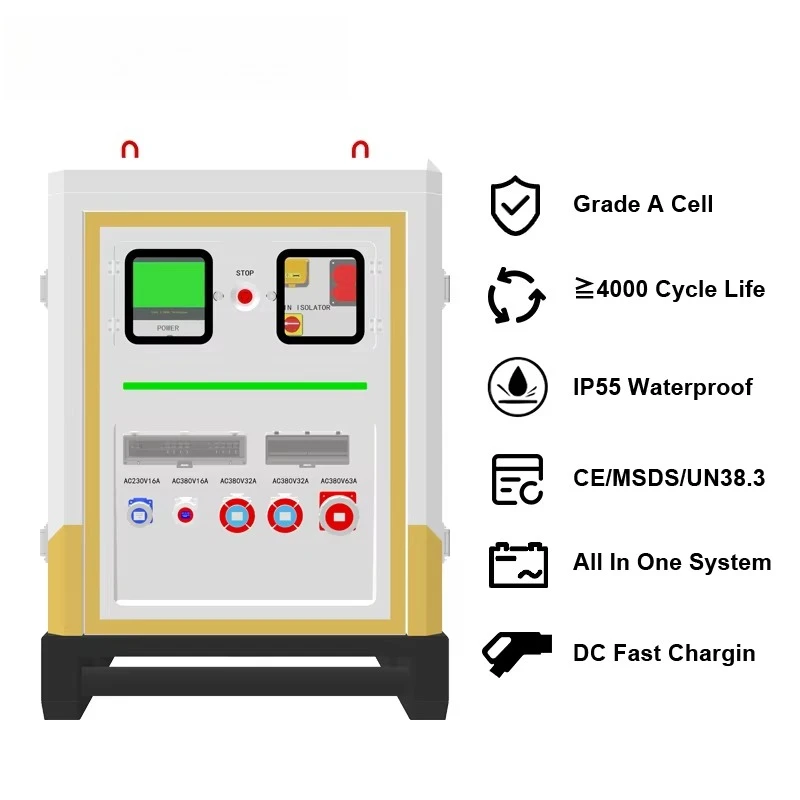قم بتوصيل الكل في واحد بقدرة 100 كيلو وات في الساعة خارج الشبكة ومولد صندوق الطاقة المتنقل ونظام الطاقة الشمسية ونظام تخزين الطاقة الصناعية الهجينة #2