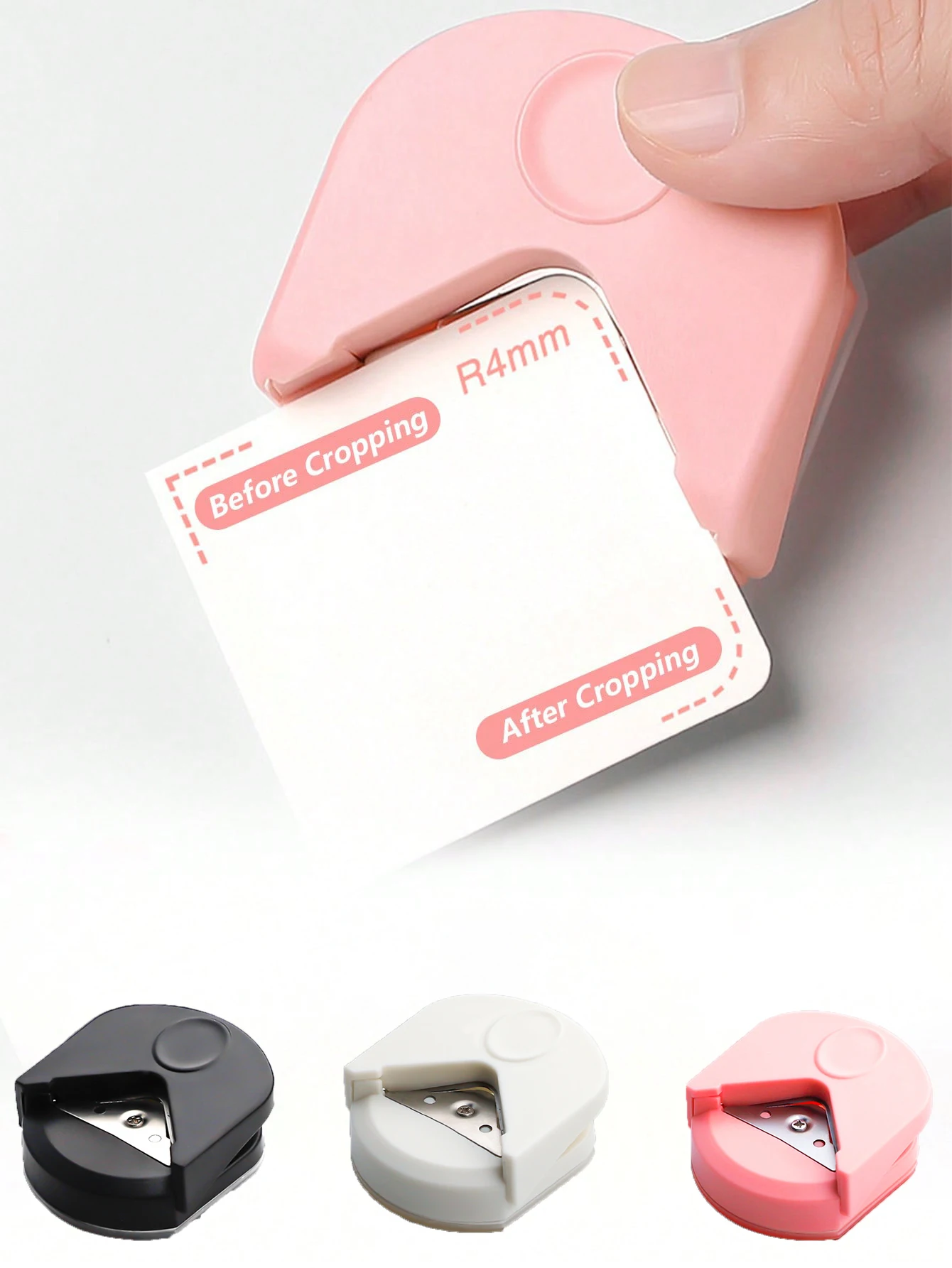 Perforadora de esquina R4, cortadora de papel portátil para tarjetas, corte de fotos, herramientas artesanales para álbum de recortes, 1 ud.