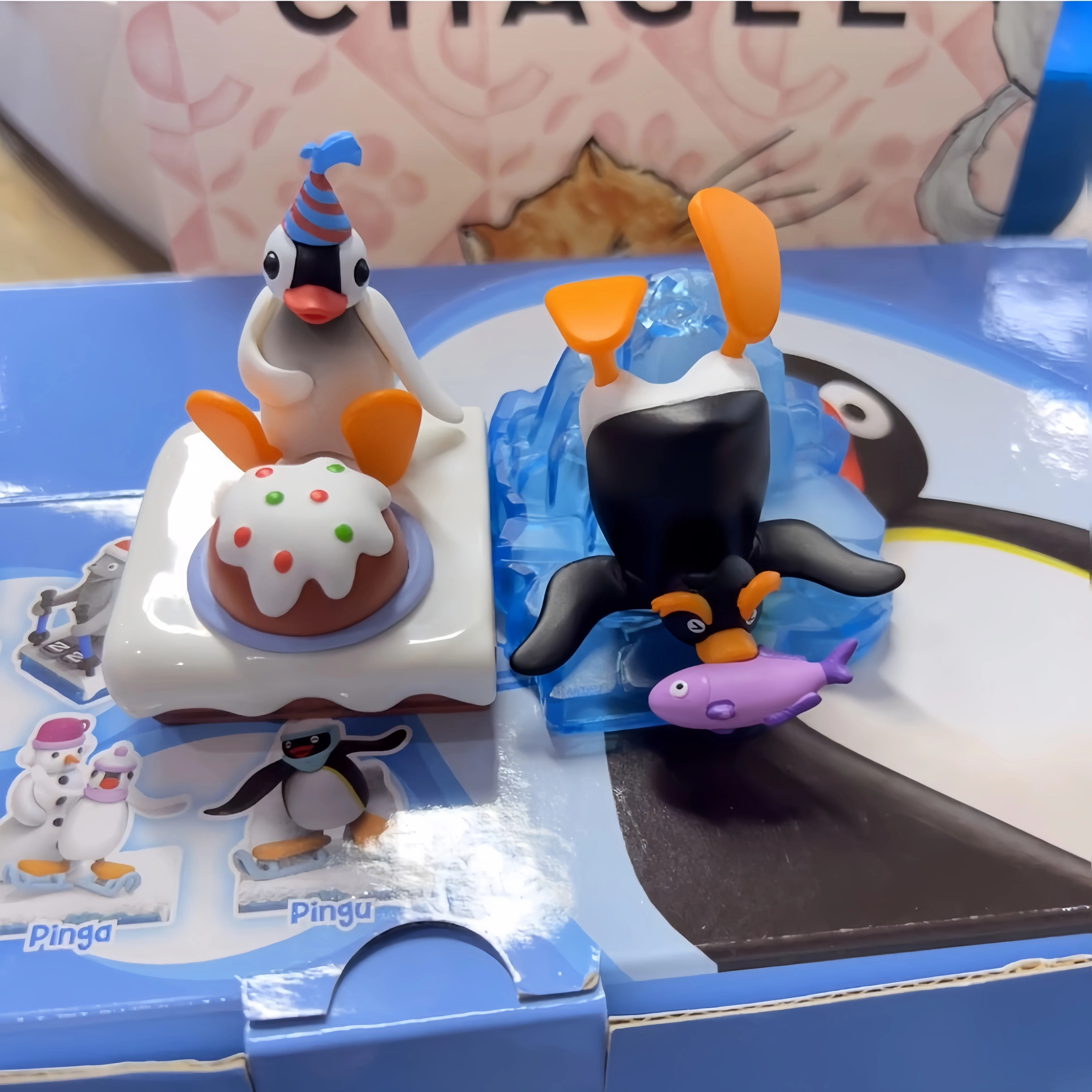 Pingu Penguin Ski Series Surprise Blind Egg Mini Micro Scene Gacha Anime Collectible Figure Ornament Birthday Christmas Gift - view 3
