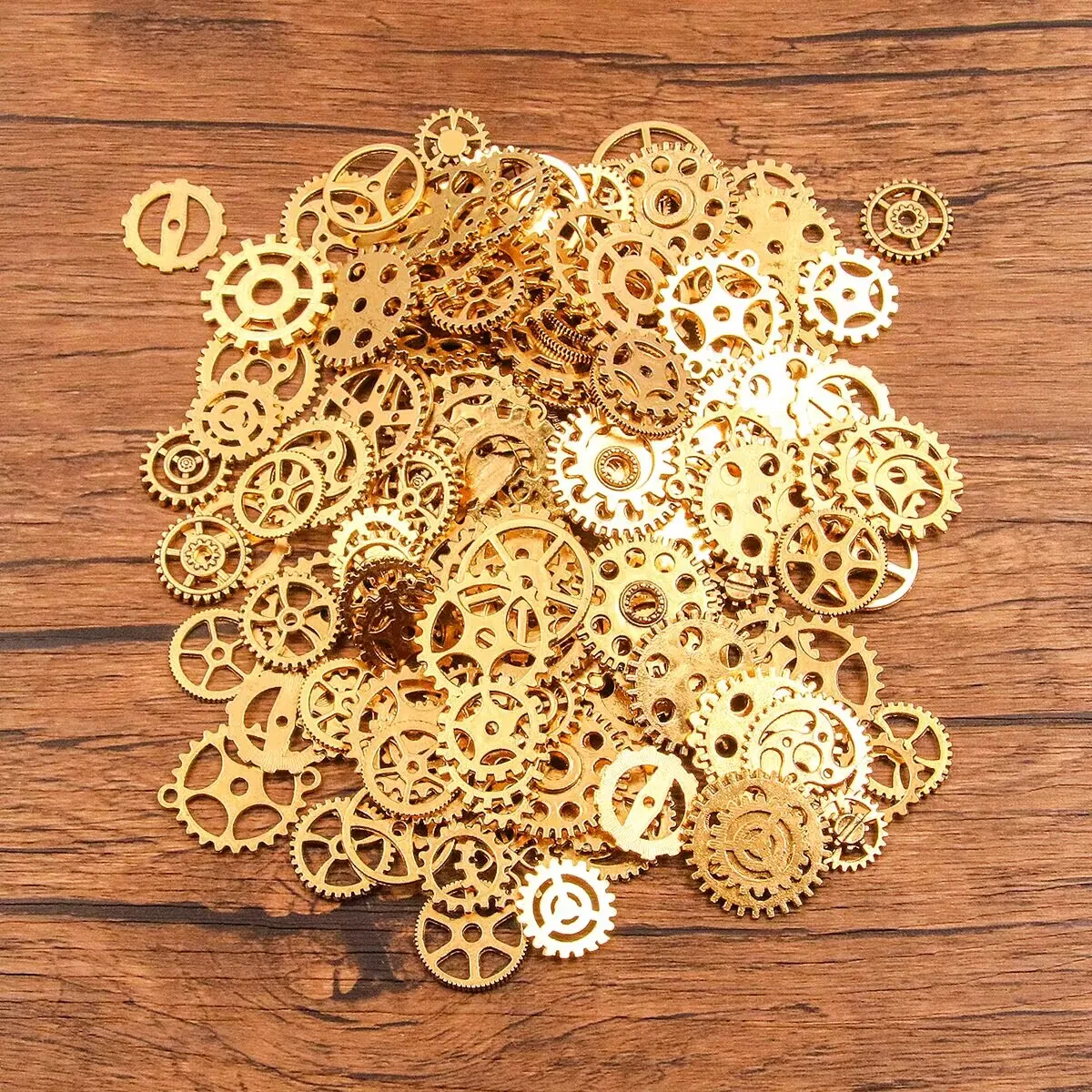 30Pcs Mixed Steampunk Gears Cogs Charms Pendant DIY Antique Metal Beads For Bracelets Crafts Jewelry Making Components