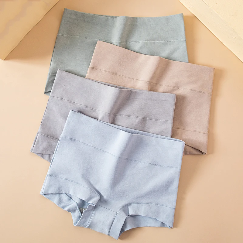 

4 шт./комплект, женские трусы с завышенной талией