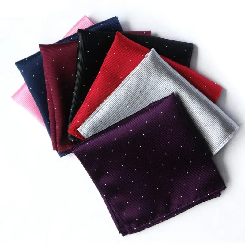 Excellent High Quality Men's Handkerchief Gentleman Elegant Kerchief With Dots Pocket Square Decoration Drop