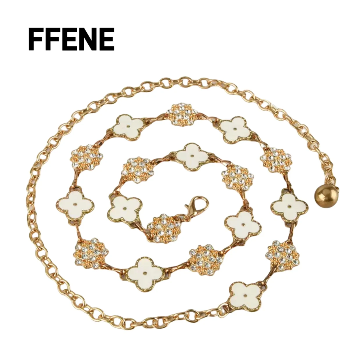 

Luxury design, European and American metal waist chain, women's accessories, belt chain, elegant and fashionable temperament