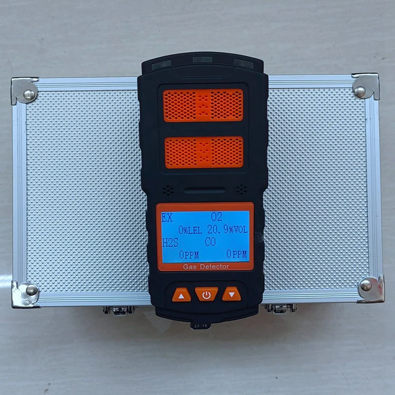 Moniteur d'air complet 4 en 1, testeur de qualité de l'air avec détecteur Rechargeable, alarme sonore et lumineuse de haute précision, écran LCD