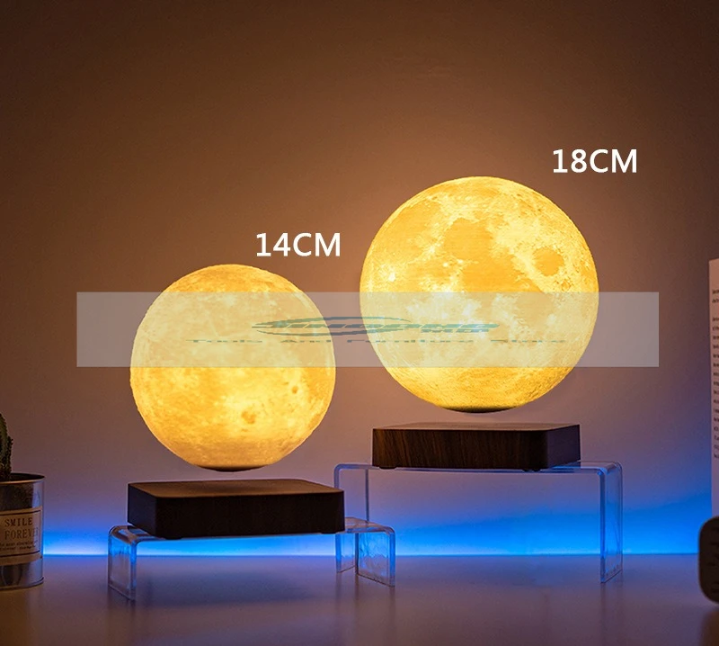 

Levitação magnética lua lâmpada romântica luz levitação impressão 3d lua lâmpada casa levitação magnética ornamento