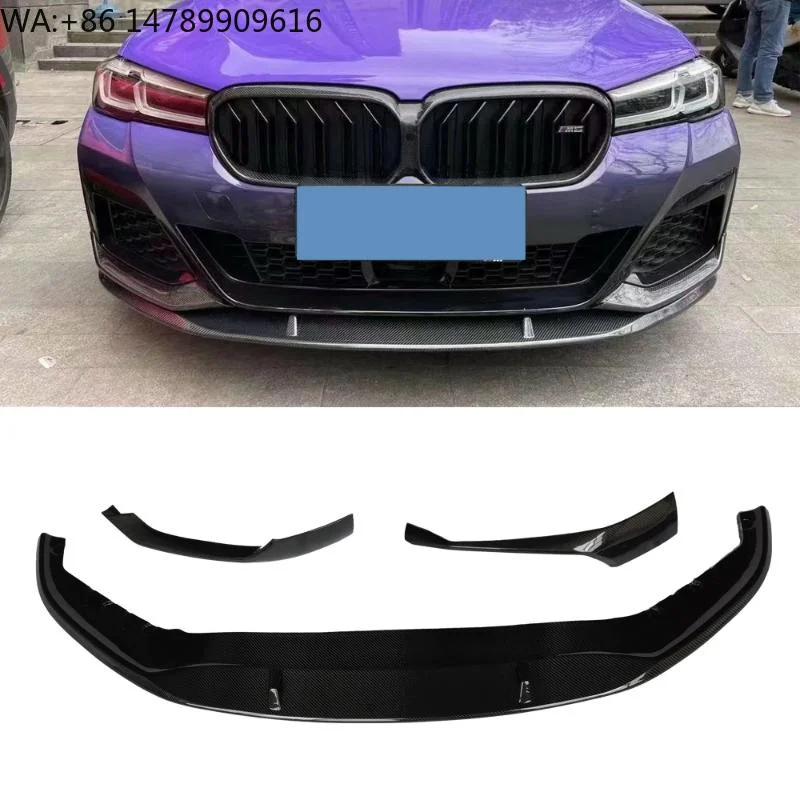 High-end Custom Body Kit For Old-to-New ConversionMP Style G30 G38 Carbon Fiber Front Separator Bumper Front Lip For 5 Series