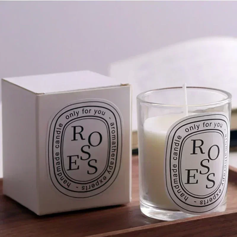 Romantische Transparente Duftkerze Geschenkset Aromatische Kerzen Gastgeschenk Hochzeitskerzen im Glas