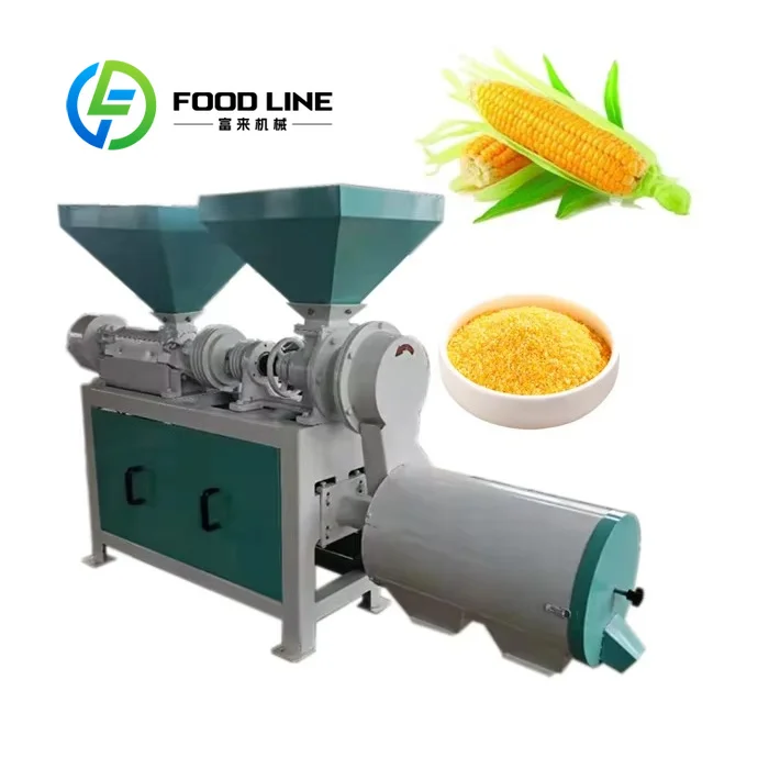 Food Workshop Corn Grit Maker Space saving layout suit narrow indoor processing rooms and small food production venues