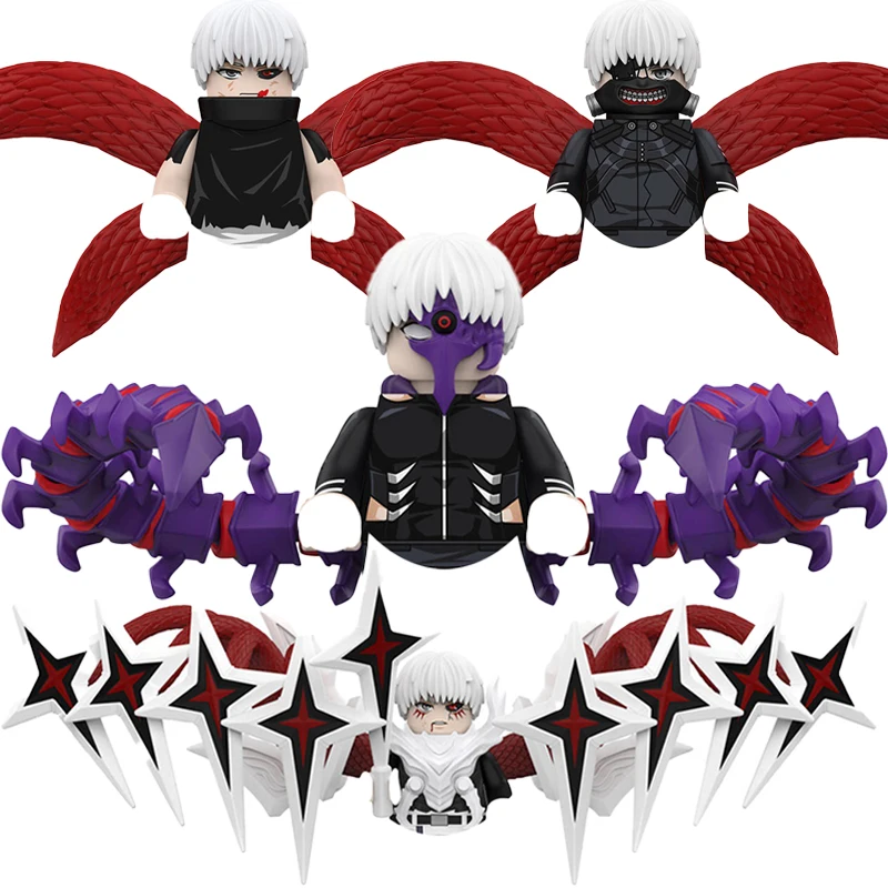 Tokyo Ghoul Ziegel Für Spielzeug Geschenke Angriff Auf Titan Mini Action-figuren Kinder Bausteine Für Kinder