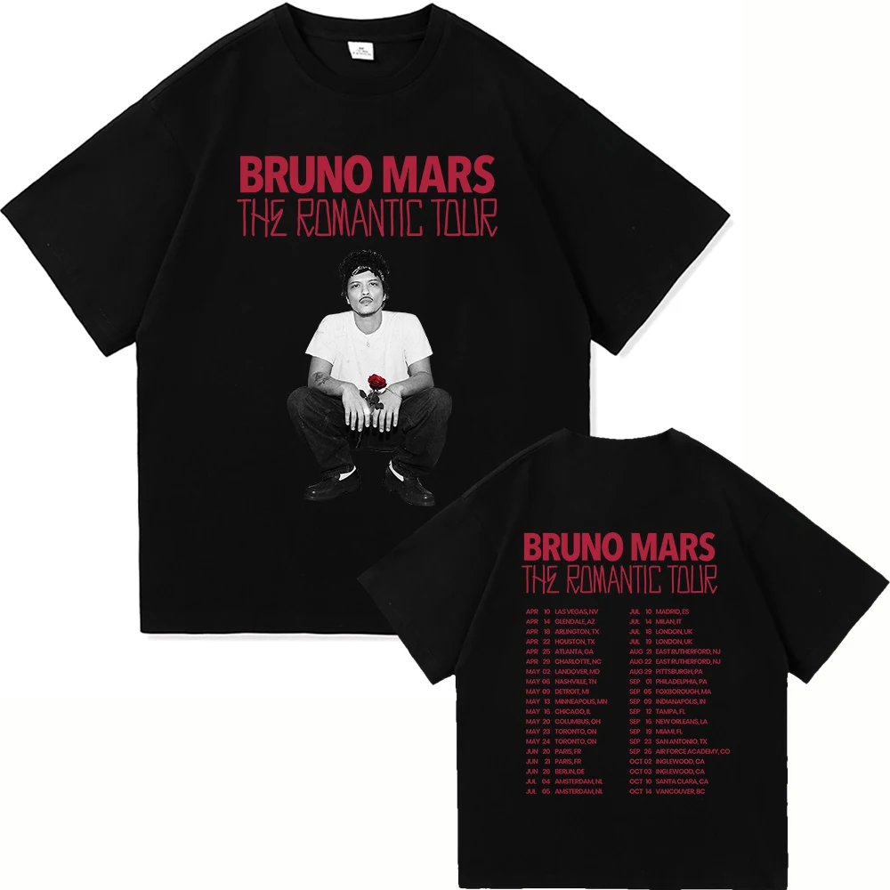 The Romantic Album T Shirt Bruno Mars The Romantic Tour 2026 Men