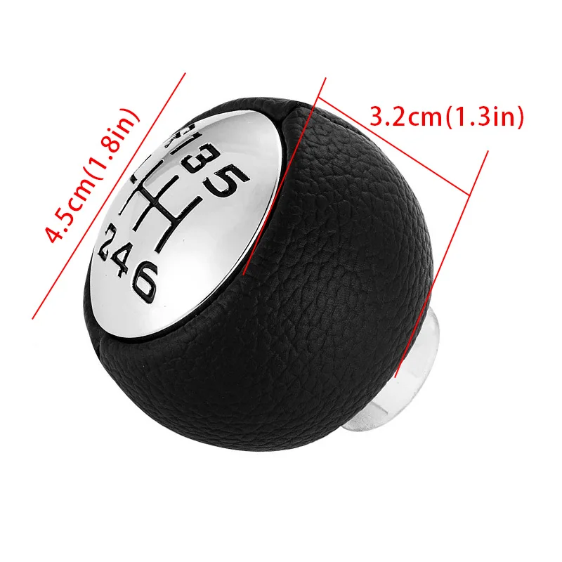 5/6 Speed Gear Stick Shift Knob Head Lever Adapter Manual Transmission Replacement for Peugeot 307 308 3008 407 807 Citroen C3/4