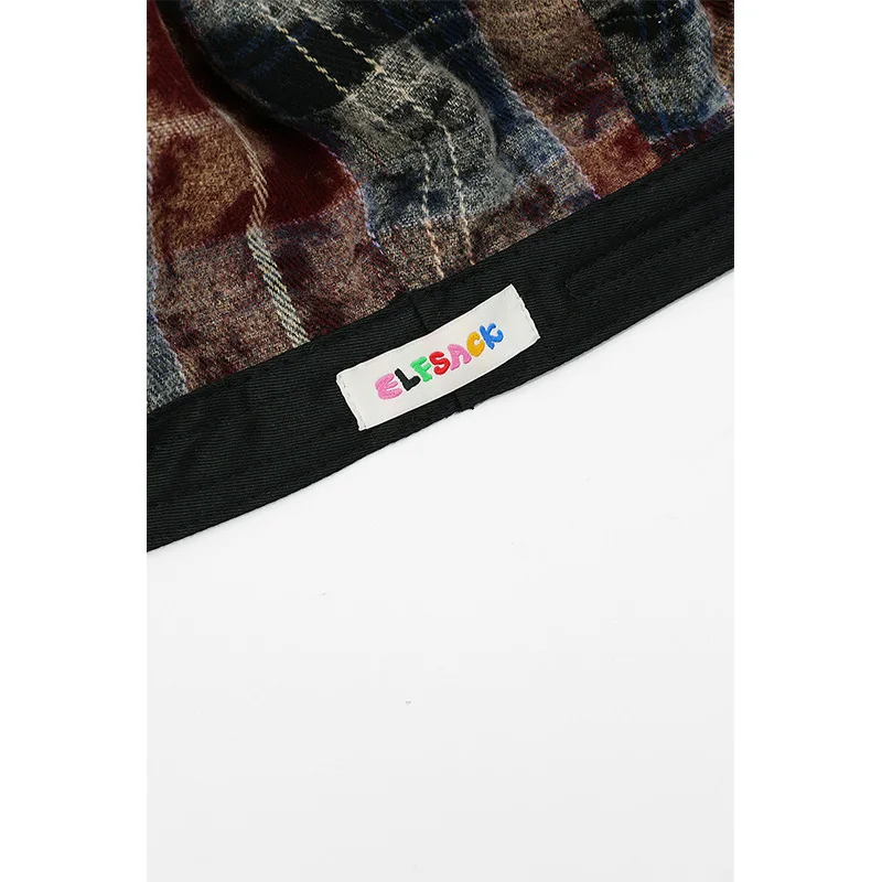 ELFSACK 2025 وصل حديثًا قبعة محبوكة مخططة ملونة للنساء #5