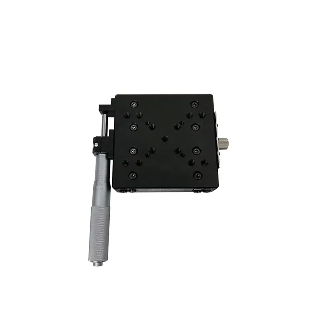 X Axis 65*65mm Manual Linear Stage,Displacement plarform Translation Stage ,PT110-25-65CH Left Hand