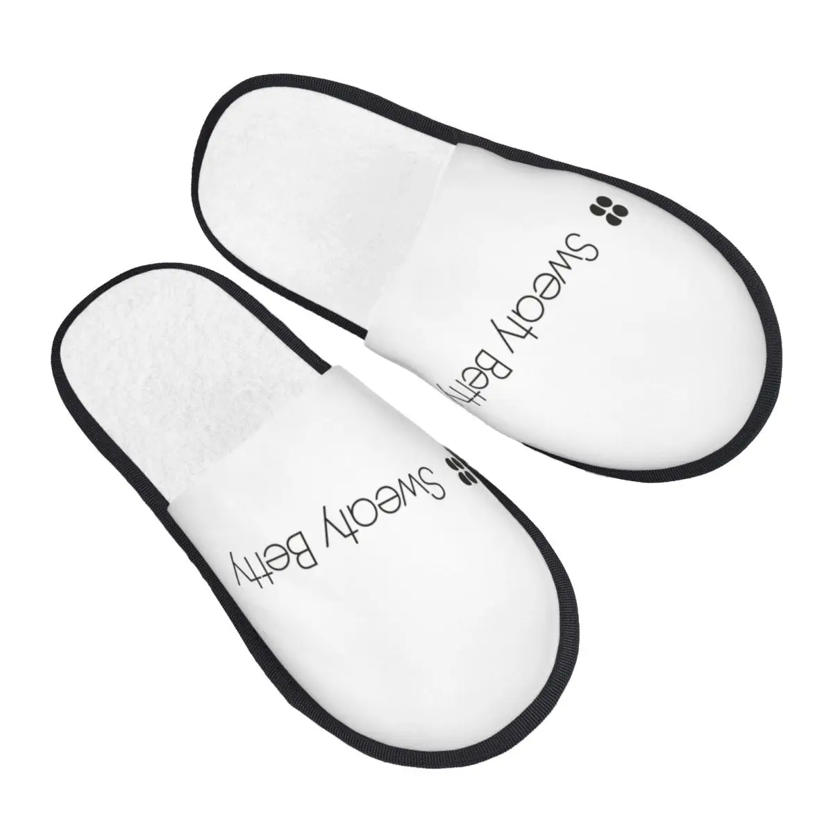 Custom Print Women Sweaty Bettys Logo House Slippers Cozy Warm Memory Foam Fluffy Slipper Indoor Outdoor Shoes