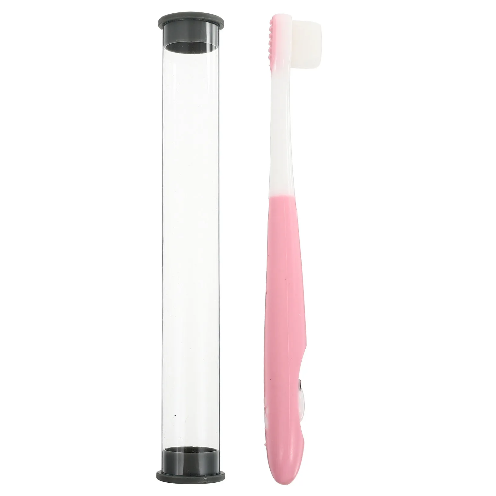 1Pcs Children Toothbrush Kids Supple Bristle Manual Toothbrush Non-Slip Handle Safe for Kids Teeth Cleaning Tool with Storage