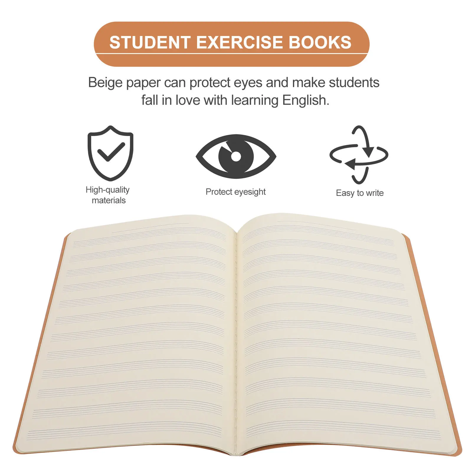 

10Pcs Stave Notebooks Standard Lines Lightweight Portable School Supplies Music Learning Gift for Students