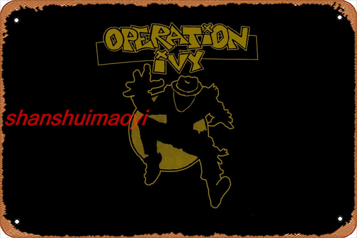 ALI Zuhhgii Retro Tin Sign Operation ivy Vintage Funny Novelty Metal Signs Man Cave Humorous Signs Movies Music Bar Art Post