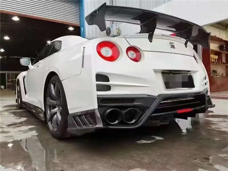 High Quality carbon fiber rear spoiler for 2008-2019 NISSAN GTR R35 To Top Secret style