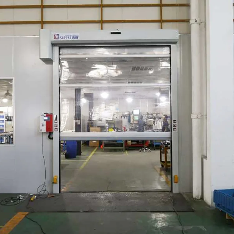 Anti-Static Soft Door Transparent Curtain Pvc High Speed Rolling Factory Door