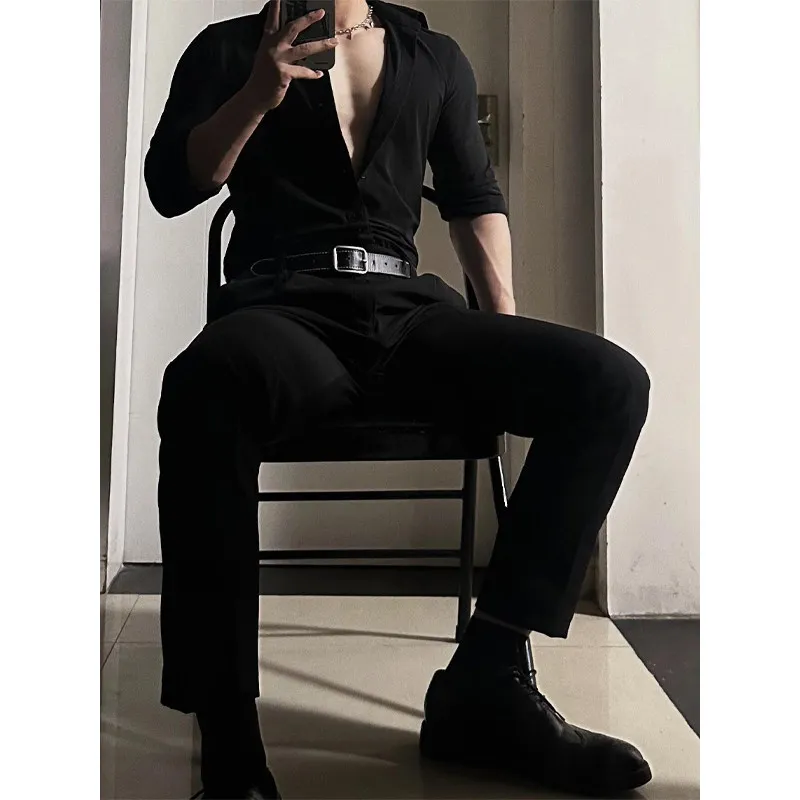 

Bla irt Men's Neapolitan irt Sensation Durable Casual Wear Underwear Base Layer irt for Busin And Daily Use