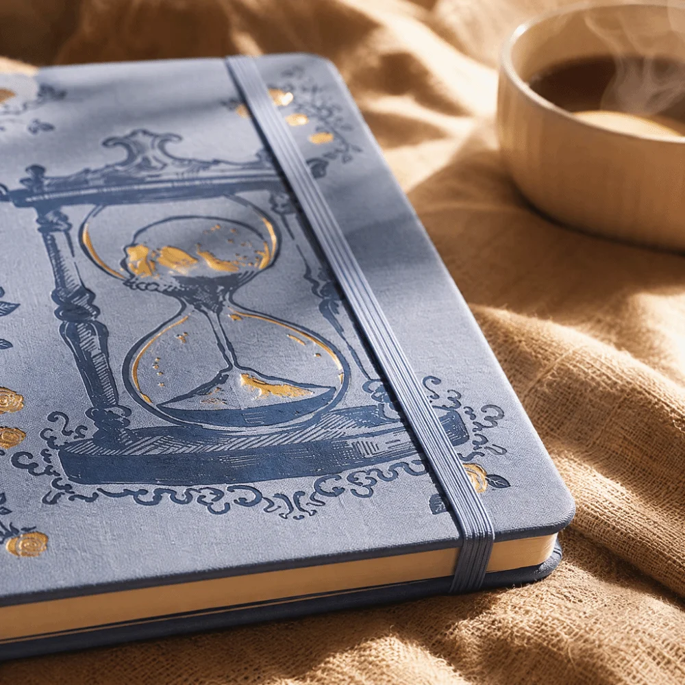 PU Leather Hardcover Journal Notebook Hardcover Secure Binding Strap PU Leather Vintage Diary Elegant Retro Vintage