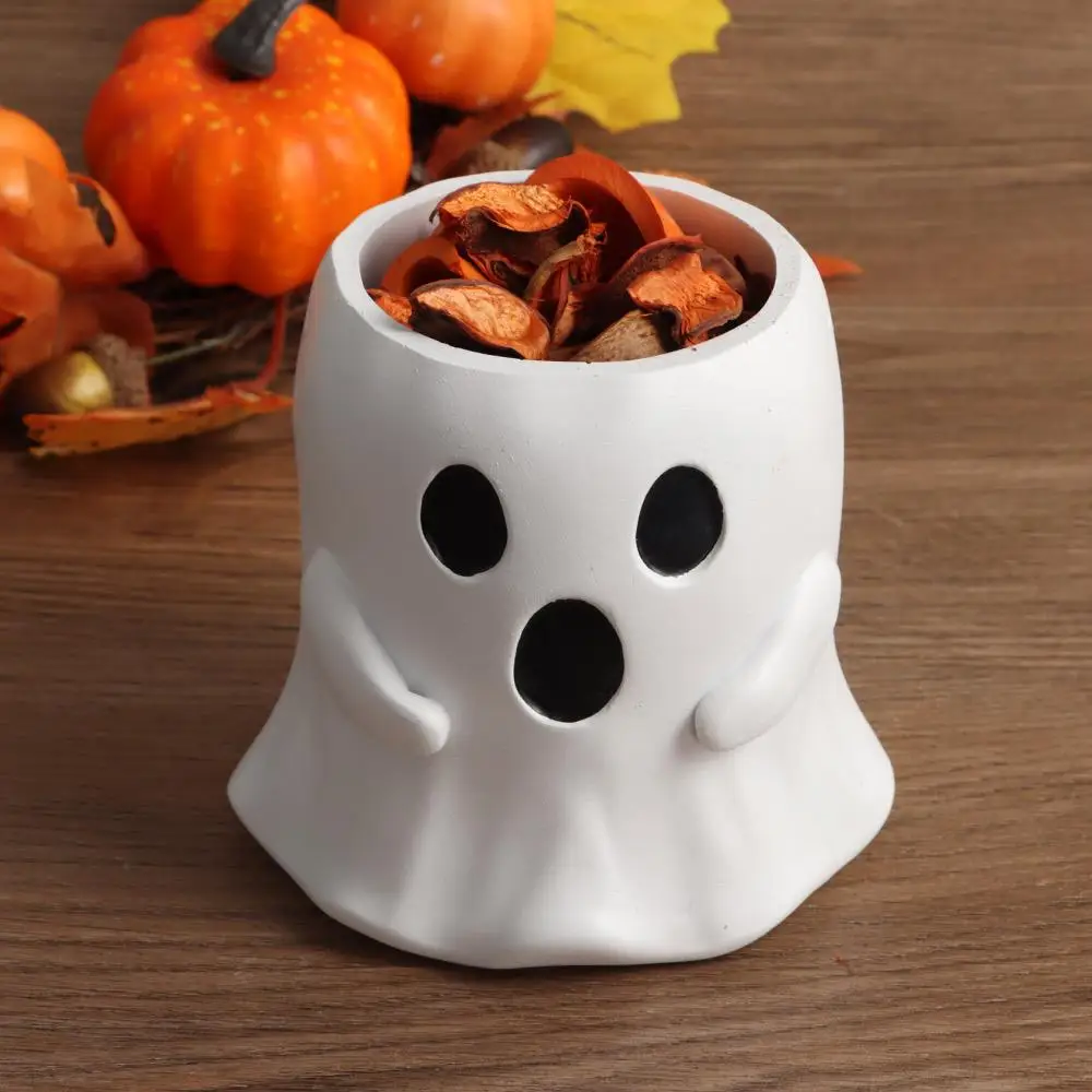 Cubos de decoración de Halloween, adornos de resina, embalaje de regalo para niños
