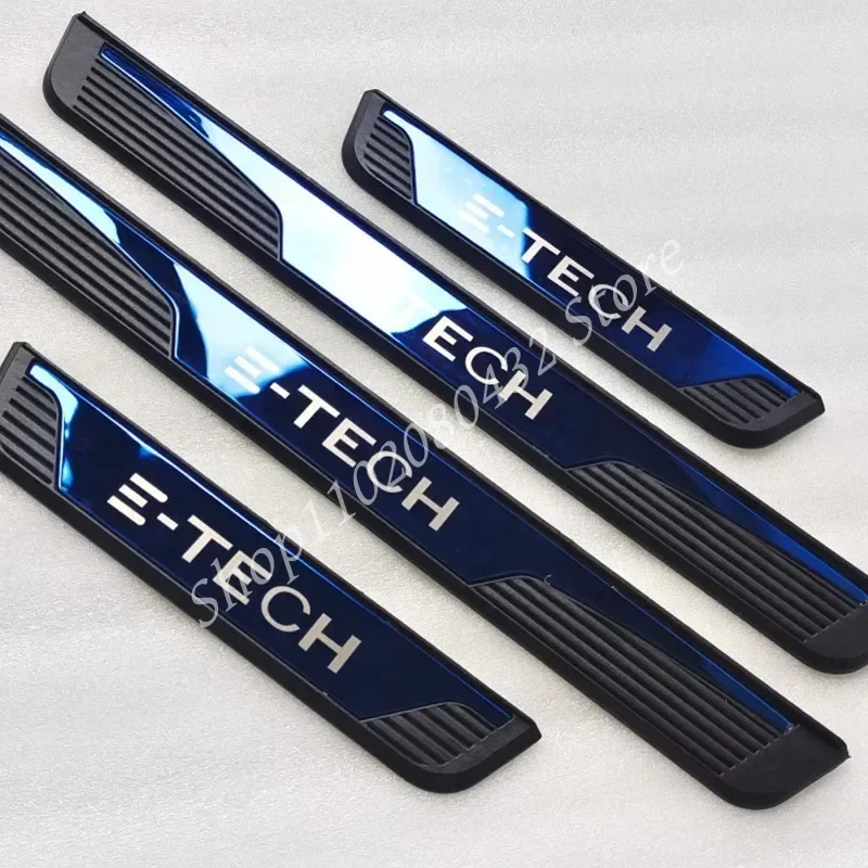 For Renault Austral Arkana E-Tech 2019-2023 2024 Stainless Chrome Car Door Sill Kick Plate Protector Cover Trim