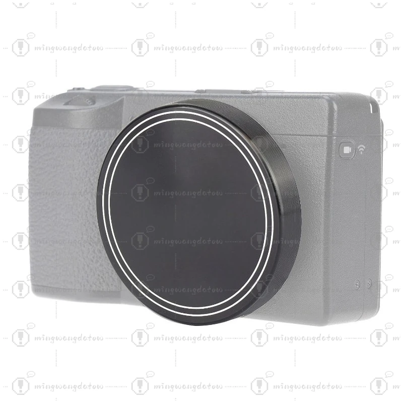 RICOH Lens Cap, CNC Engraved CD Pattern Metal Lens Cover for Ricoh GR Series Camera Lens Protection