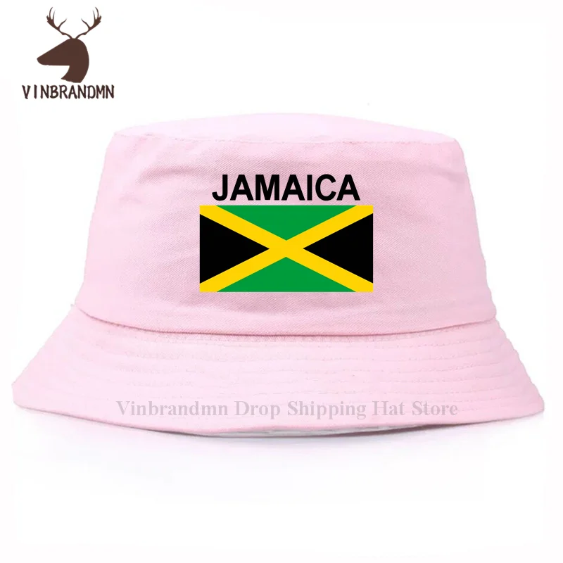 Jamaica Outdoor Summer Fashion Baseball Cap Nation Footballer Sporting Country Flag Fishing Hat JAM Jamaican Classic Bucket Hats