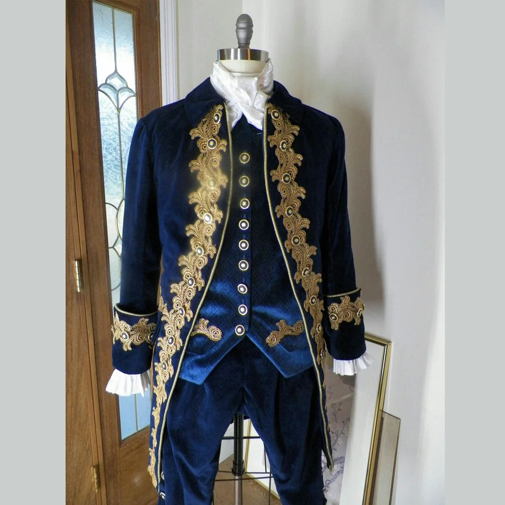 18th Century Victorian Aristocrat Gentleman Costume Outfits Medieval Royal Men Rococo Victorian Court Costume Men\'s Outfits