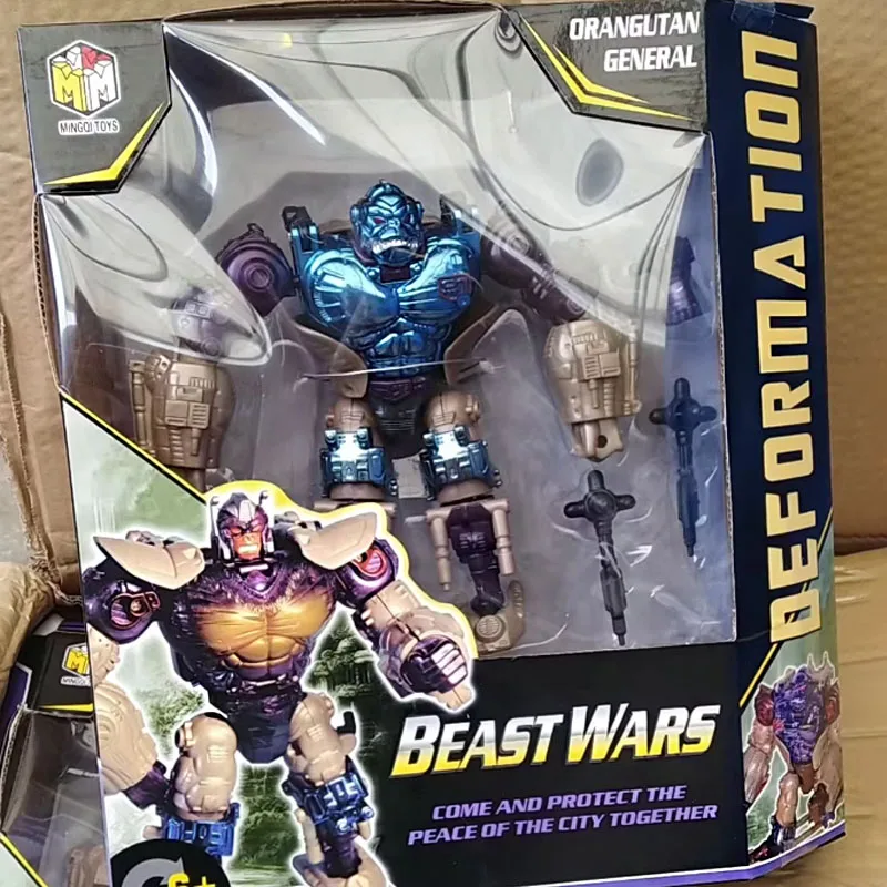 Metallic Transformaties Chimpansee Speelgoed Beast Wars Beast Machines Actiefiguren Perifere Model Verjaardagscadeau voor kinderen