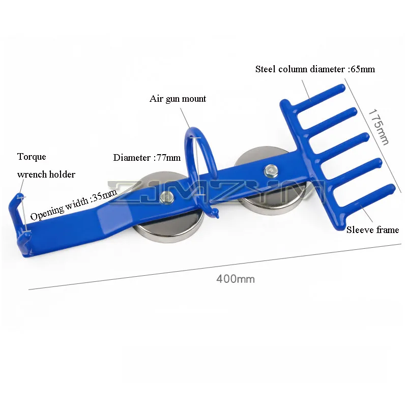 Multifunctional Magnetic Hanger Pneumatic Wrench Spray Gun Hanger Hook Hanger Hanging Plate Tool For Place Air Machine Sockets