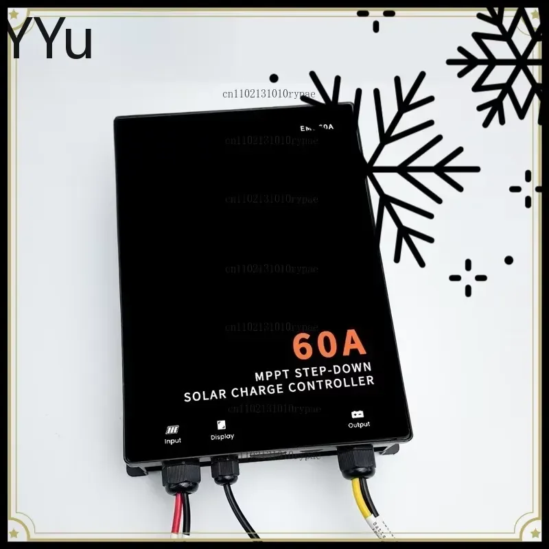 for Adjustable 60A PV Solar Charge Controller 10-60V Output Energy Storage System MPPT Regulator for Battery Charging Panel