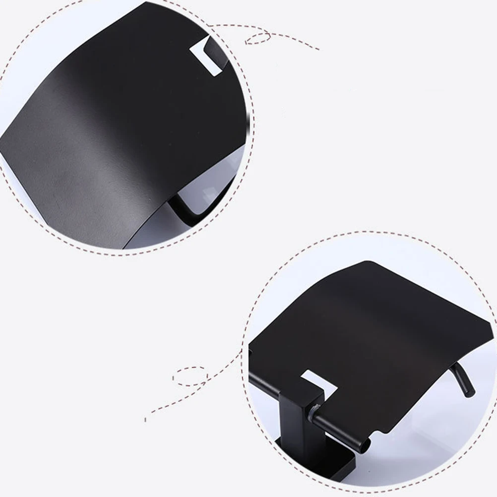 

Thickened Space Aluminum Toilet Bathroom Tissue Mounted Corrosion Resistant Paper Storage Organizer Black Tissue