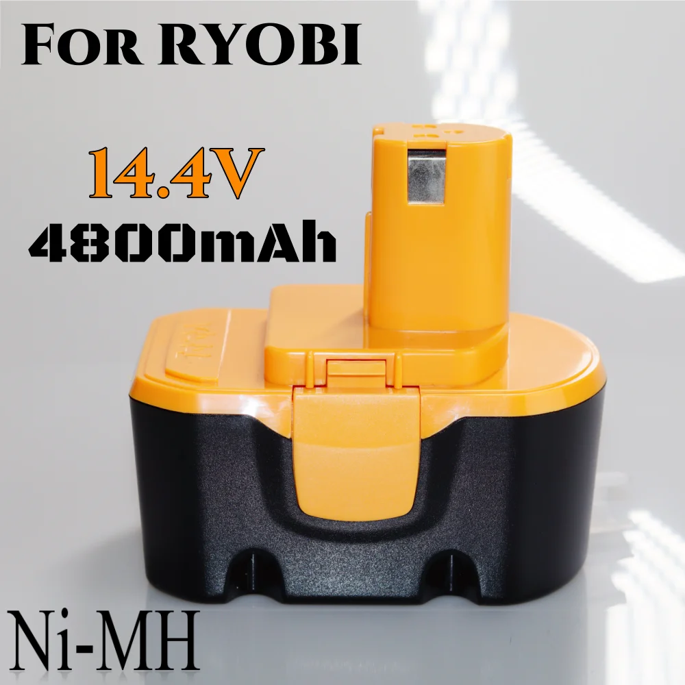 

14.4V Battery For Ryobi R10521 RY6201 RY6202 130224010 130224011 130281002 1400144 1314702 Cordless Powe 4.8Ah