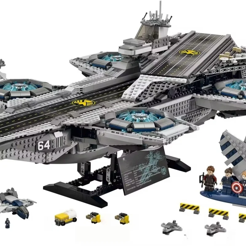 NEW 2996PCS 76042 Super Heroes S.H.I.E.L.D. Helicarrier, Large Assembled Building Blocks for Boys, Children's Educational Toy view 5