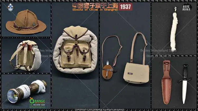 QORANGE QOTOYS QOM-1049 1/6 スケール女性兵士 1937 中国少年観測員 ユー・シャンハイ 12 インチ アクションフィギュア人形コレクション