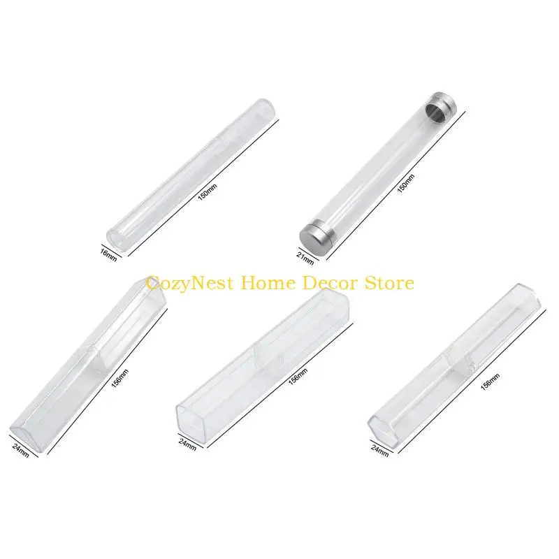 92MF Travel Small Box Portable Tin Holder Container for Tweezers Cylinder/Triangle-