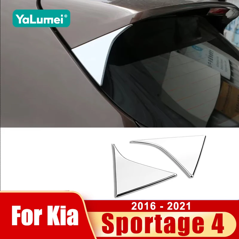 Für Kia Sportage 4 QL 2016 2017 2018 2019 2020 2021 Auto Heckscheibe Spoiler Seite Flügel Dreieck Abdeckung Dekoration Zubehör