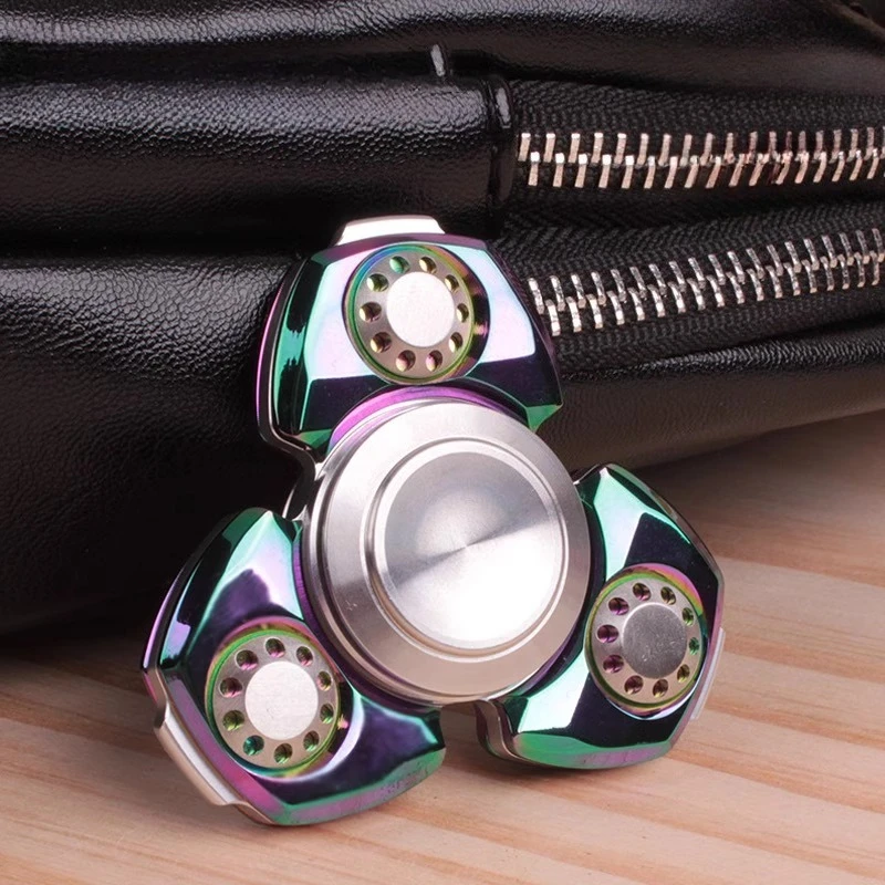SONE EDC Metal Rotating Electroplating Process Split Design Fidget Spinner Decompression Desktop Toy