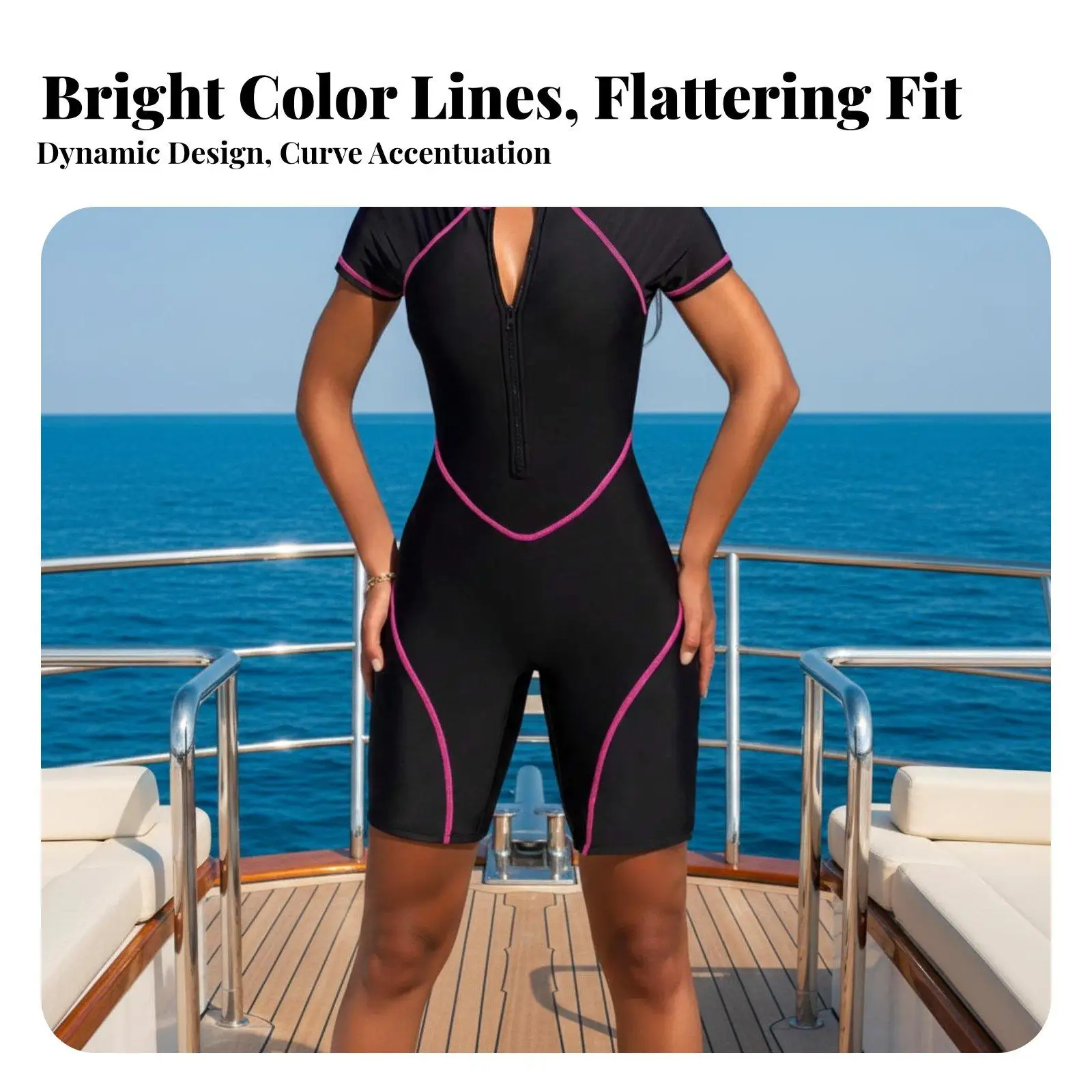 Single-Piece Swimsuit Soft and Cutout Monokini Fashionable Floral Swimdress for Adults, Teens, Water Activities, Vacation,
