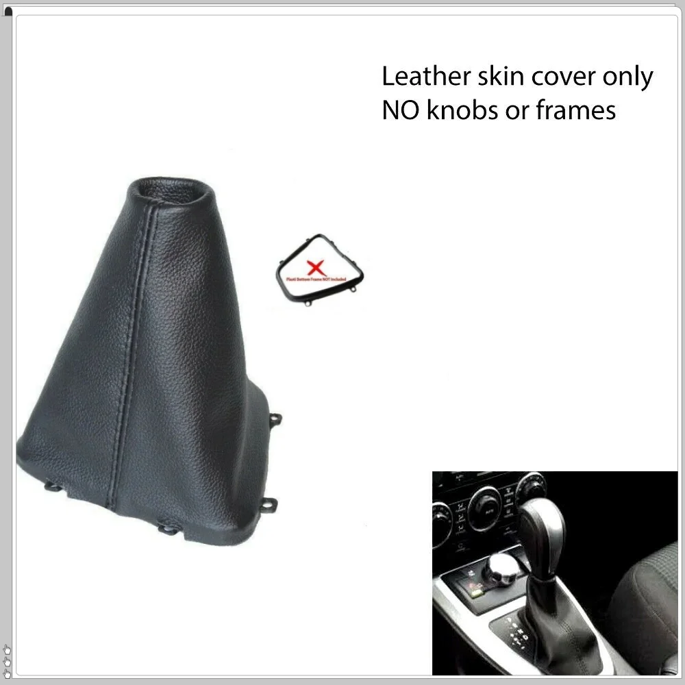 Cubierta de cuero a prueba de polvo para palanca de cambios de coche, mango de freno de mano de imitación para Land Rover Freelander Mk2 2006-2014 Ma, accesorios interiores